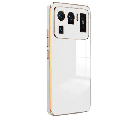 Xiaomi Mi 11 Ultra Kılıf Volet Silikon - Beyaz