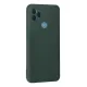 General Mobile GM 21 Kılıf Nano içi Kadife Silikon - Koyu Yeşil