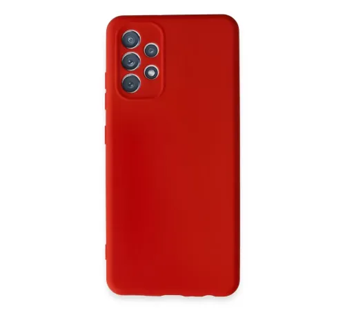 Samsung Galaxy A32 Kılıf First Silikon - Kırmızı