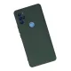 General Mobile GM 21 Pro Kılıf Nano içi Kadife Silikon - Koyu Yeşil