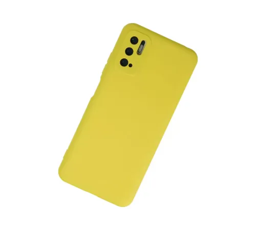 Xiaomi Redmi Note 10 5G Kılıf Nano içi Kadife Silikon - Sarı