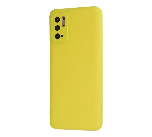 Xiaomi Redmi Note 10 5G Kılıf Nano içi Kadife Silikon - Sarı