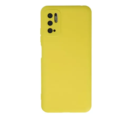 Xiaomi Redmi Note 10 5G Kılıf Nano içi Kadife Silikon - Sarı