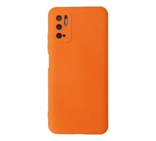 Xiaomi Redmi Note 10 5G Kılıf Nano içi Kadife Silikon - Turuncu