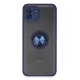 Samsung Galaxy A03 Kılıf Montreal Yüzüklü Silikon Kapak - Lacivert