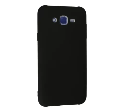 Samsung Galaxy J7 Kılıf Nano içi Kadife Silikon - Siyah