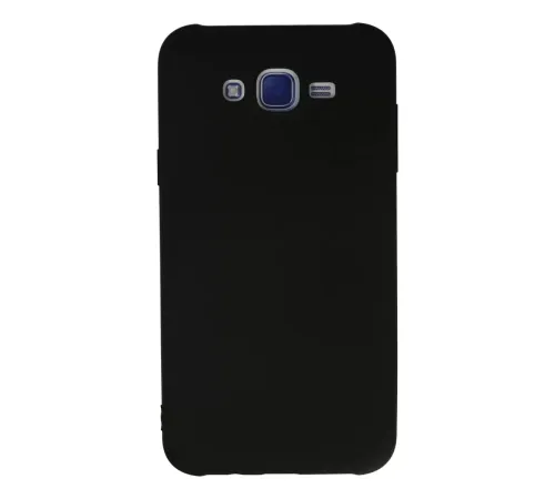 Samsung Galaxy J7 Kılıf Nano içi Kadife Silikon - Siyah