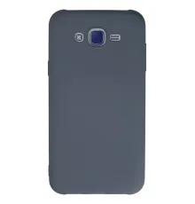 Samsung Galaxy J7 Kılıf Nano içi Kadife Silikon - Gri