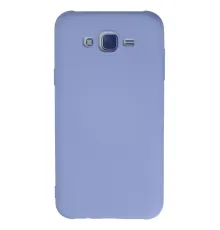Samsung Galaxy J7 Kılıf Nano içi Kadife Silikon - Lila