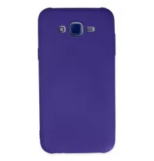 Samsung Galaxy J7 Kılıf Nano içi Kadife Silikon - Mor