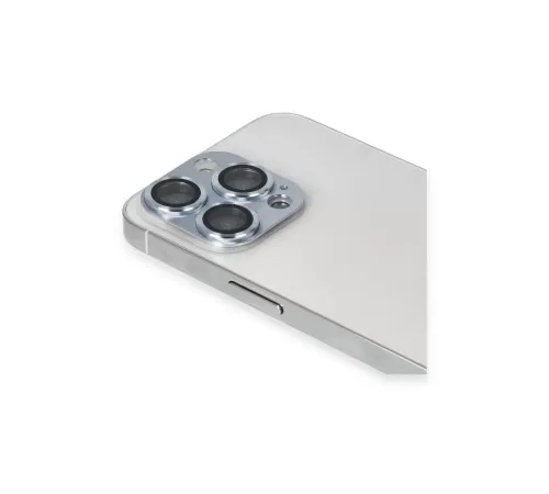 Apple iPhone 13 Pro Max Pers Alüminyum Kamera Lens - Sierra Blue