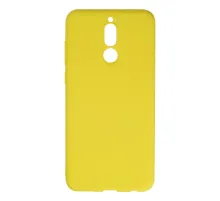 Huawei Mate 10 Lite Kılıf Nano içi Kadife Silikon - Sarı