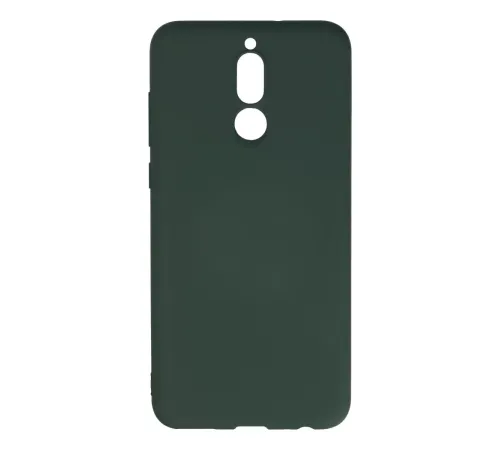 Huawei Mate 10 Lite Kılıf Nano içi Kadife Silikon - Koyu Yeşil