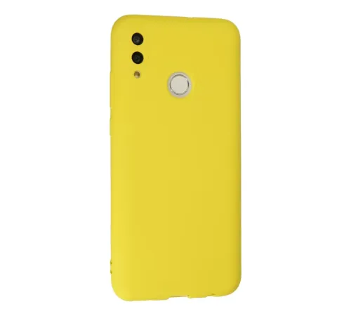 Huawei P Smart 2019 Kılıf Nano içi Kadife Silikon - Sarı