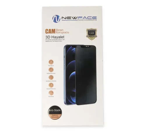 Apple iPhone 15 Pro 3D Antistatik Hayalet Cam Ekran Koruyucu