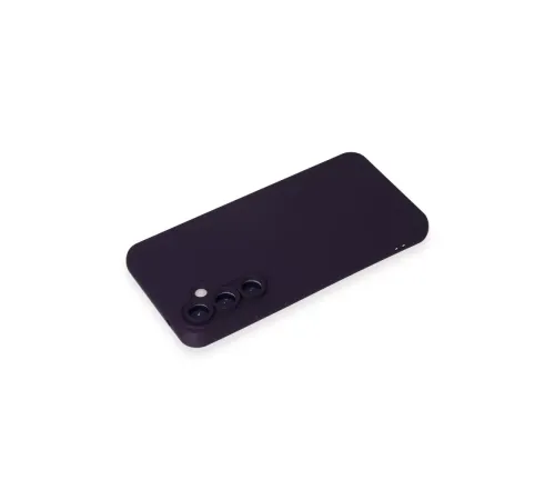 Samsung Galaxy S24 Kılıf Nano içi Kadife Silikon - Mor