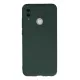 Huawei P Smart 2019 Kılıf Nano içi Kadife Silikon - Koyu Yeşil