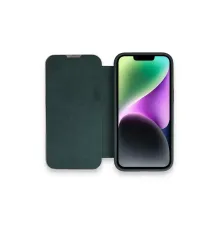 Apple iPhone 13 Pro Kılıf Dolpin Kapaklı - Koyu Yeşil