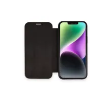 Apple iPhone 12 Kılıf Dolpin Kapaklı - Siyah