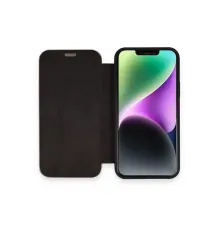 Apple iPhone 12 Kılıf Dolpin Kapaklı - Siyah