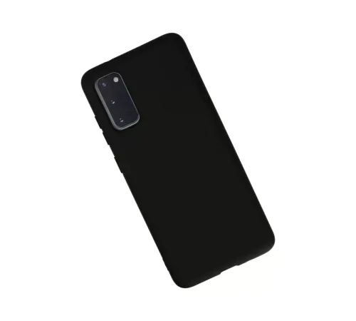 Samsung Galaxy S20 Kılıf Nano içi Kadife Silikon - Siyah