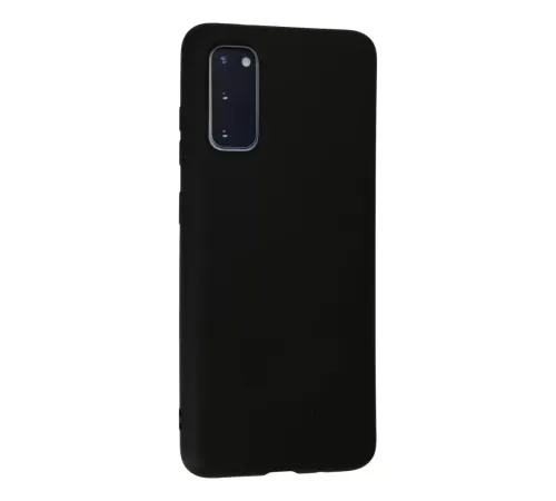 Samsung Galaxy S20 Kılıf Nano içi Kadife Silikon - Siyah