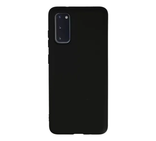 Samsung Galaxy S20 Kılıf Nano içi Kadife Silikon - Siyah