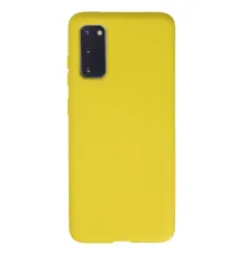Samsung Galaxy S20 Kılıf Nano içi Kadife Silikon - Sarı