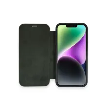 Apple iPhone 12 Kılıf Dolpin Kapaklı - Koyu Yeşil