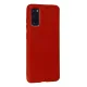 Samsung Galaxy S20 Kılıf Nano içi Kadife Silikon - Kırmızı