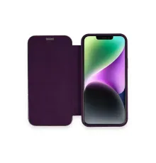 Apple iPhone 12 Kılıf Dolpin Kapaklı - Derin Mor