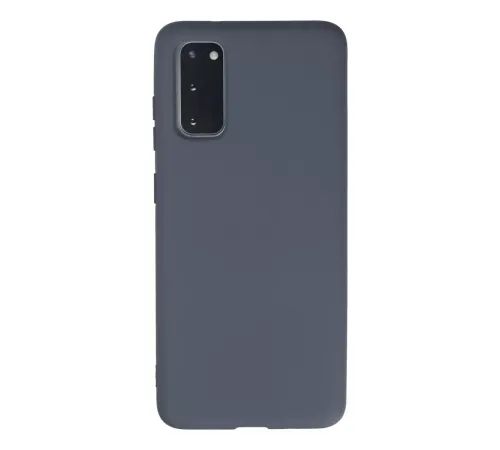 Samsung Galaxy S20 Kılıf Nano içi Kadife Silikon - Gri