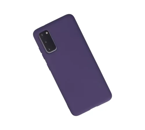 Samsung Galaxy S20 Kılıf Nano içi Kadife Silikon - Mor