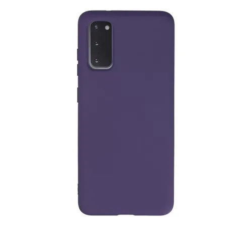 Samsung Galaxy S20 Kılıf Nano içi Kadife Silikon - Mor