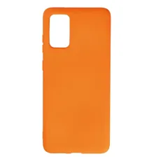 Samsung Galaxy S20 Plus Kılıf Nano içi Kadife Silikon - Turuncu