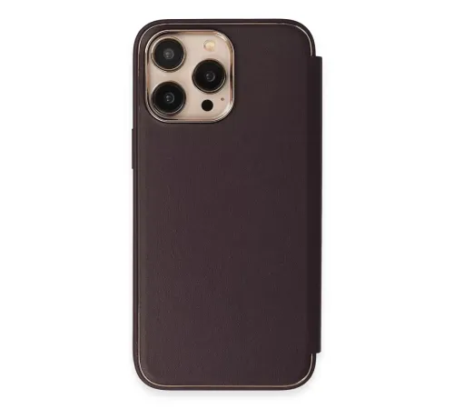 Apple iPhone 14 Pro Kılıf Dolpin Kapaklı - Derin Mor