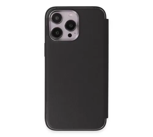 Apple iPhone 14 Pro Max Kılıf Dolpin Kapaklı - Siyah