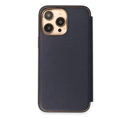 Apple iPhone 14 Pro Max Kılıf Dolpin Kapaklı - Lacivert