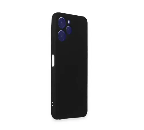Xiaomi Redmi 12 Kılıf Nano içi Kadife Silikon - Siyah