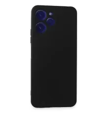 Xiaomi Redmi 12 Kılıf Nano içi Kadife Silikon - Siyah