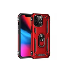 Apple iPhone 13 Pro Max Kılıf Sofya Yüzüklü Silikon Kapak - Kırmızı