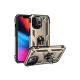 Apple iPhone 13 Pro Max Kılıf Sofya Yüzüklü Silikon Kapak - Gold