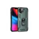 Apple iPhone 13 Kılıf Sofya Yüzüklü Silikon Kapak - Yeşil