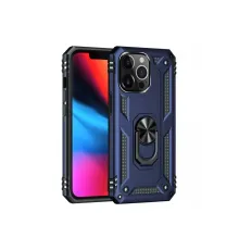 Apple iPhone 13 Pro Kılıf Sofya Yüzüklü Silikon Kapak - Lacivert