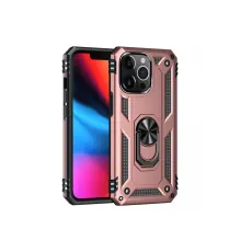 Apple iPhone 13 Pro Kılıf Sofya Yüzüklü Silikon Kapak - Rose