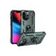 Apple iPhone 13 Pro Kılıf Sofya Yüzüklü Silikon Kapak - Yeşil