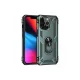 Apple iPhone 13 Pro Kılıf Sofya Yüzüklü Silikon Kapak - Yeşil