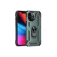 Apple iPhone 13 Pro Kılıf Sofya Yüzüklü Silikon Kapak - Yeşil