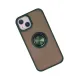 Apple iPhone 13 Kılıf Montreal Yüzüklü Silikon Kapak - Yeşil