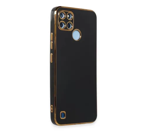 Realme C25Y Kılıf Volet Silikon - Siyah